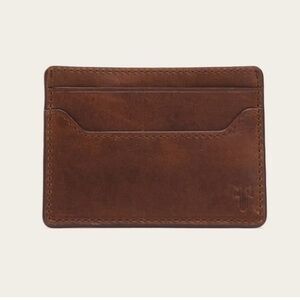 Frye Logan Money Clip Card Case in Cognac NIB